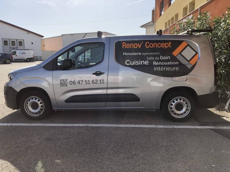 Flocage sur véhicule professionnel à Lyon