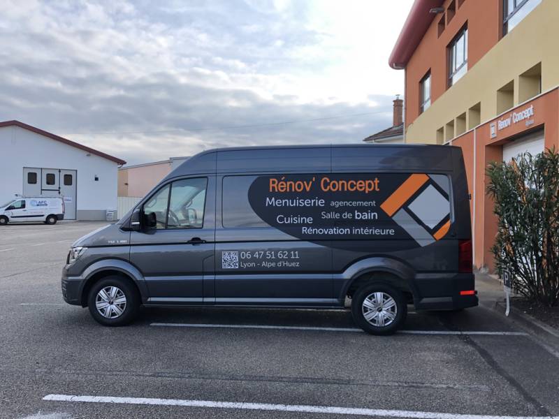 Marquage adhésif sur véhicule à Lyon
